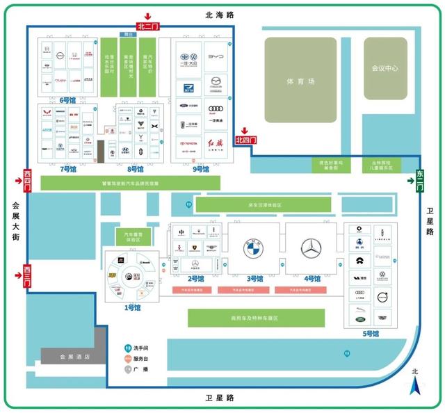 【速看】逛展必备！第20届长春汽博会展位图来了