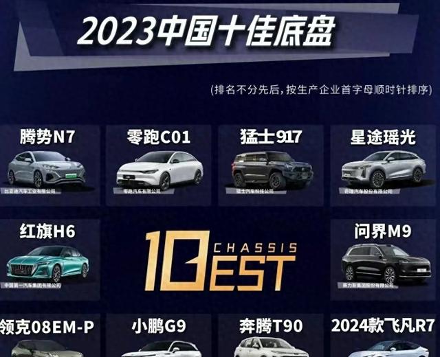 2023中国汽车十佳底盘，比亚迪只1款车上榜！