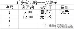 迁安客运站最新时刻表运营表，需要出行的朋友注意啦！