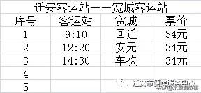 迁安客运站最新时刻表运营表，需要出行的朋友注意啦！