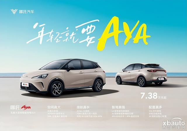 定位五座大空间智能纯电SUV 静态体验哪吒AYA