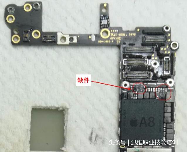 二修机：苹果6代缺件短路开机不显示，看维修新手如何一步步搞定
