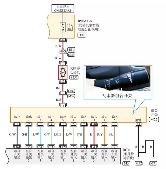 电动刮水器的工作原理与电路图