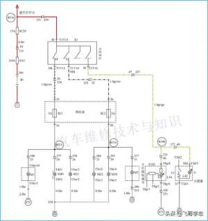 汽车大灯线路原理(大众车系灯光系统电路图分析)